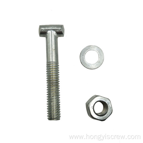 M8 Thread T Bolt Hammer Head Screw